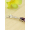 Mode violet incrusté diamant insecte collier en argent et pendentif - Page 3