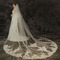 Dentelle traînante voile robe de mariée coiffure mariée dentelle voile accessoires de mariage - Page 2