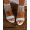 Nouveau strass femmes sandales sandales à talons épais sandales de mariage banquet - Page 2