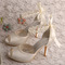 Chaussures de mariée talon aiguille sandales à bout ouvert chaussures de demoiselle d'honneur - Page 2