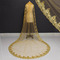 Voile de mariée paillettes d'or 3M dentelle voile de mariée paillette cathédrale - Page 3
