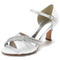 Chaussures de mariage papillon en satin côté talons aiguilles creux talons aiguilles vertes - Page 1
