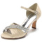 Chaussures de mariage papillon en satin côté talons aiguilles creux talons aiguilles vertes - Page 4