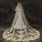 Dentelle traînante voile robe de mariée coiffure mariée dentelle voile accessoires de mariage - Page 3