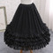 Black chiffon underskirt, bridal long crinoline, cosplay prom dress chiffon underskirt, puffy skirt, Lolita midi skirt - Page 5