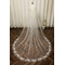 Voile de mariée en dentelle Voile de fleur de perle Voile de mariage long Voile d'ivoire blanc - Page 1