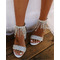 Nouveau strass femmes sandales sandales à talons épais sandales de mariage banquet - Page 3