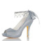Perle strass talons hauts chaussures de demoiselle d'honneur de mariage talons hauts de mariée - Page 12