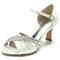 Chaussures de mariage papillon en satin côté talons aiguilles creux talons aiguilles vertes - Page 2