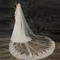 Voile de photo de mariage de voile de mariée de grande queue avec le voile de dentelle de peigne à cheveux - Page 1