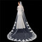 Voile de mariée blanc pur ivoire Applique de dentelle haut de gamme 3 mètres de long accessoires de mariage - Page 1
