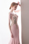 Robe de soirée Elégant Satin Automne Traîne Courte Naturel taille - Page 6