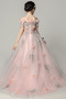 Robe de fille de fleur Satin Fleurs Été Fermeture à glissière - Page 2