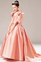 Robe de fille de fleur A-ligne Orné de Nœud à Boucle Satin Drapé - Page 3