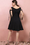 Robe de cocktail Spandex Col en V Festin a ligne Sommaire Nœud à Boucles - Page 2