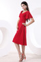 Robe de demoiselle d'honneur Col en V Foncé Mi-longues Plissé - Page 4
