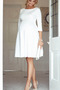 Robe de soirée Grossesse Taille haute Attrayant 3/4 Manche Longueur de genou - Page 1