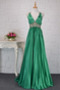 Robe de bal Dos nu Étirer Satin Col en V Empire Luxueux Automne - Page 1