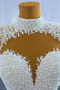 Robe de mariée Tulle Longue Mince Corsage Avec Bijoux Salle Col en V Foncé - Page 7