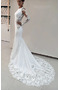 Robe de mariée Manche Longue Sirène Dentelle Petit collier circulaire - Page 1