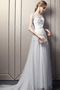 Robe de soirée Tulle Naturel taille Couvert de Dentelle Dos nu - Page 5