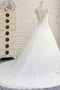 Robe de mariée Dentelle A-ligne semi-couverte Sans Manches Elégant - Page 4