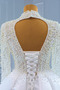 Robe de mariée Drapé Romantique Col en V Manche Aérienne Naturel taille - Page 10