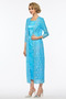 Robe mères Luxueux Glissière Manche Aérienne 3/4 Manche Cérémonie - Page 3