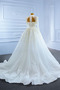 Robe de mariée Tulle Longue Mince Corsage Avec Bijoux Salle Col en V Foncé - Page 6