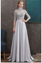Robe de soirée Col haut Éternel Trou De Serrure a ligne 3/4 Manche - Page 4