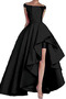 Robe de bal Sans Manches Naturel taille Asymétrique Chic Satin - Page 7