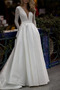 Robe de mariage a ligne Fermeture à glissière Automne Longue - Page 1