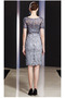 Robe mères Dentelle Mi-longues Glissière Manche de T-shirt Printemps - Page 8