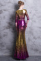 Robe de bal 3/4 Manche Fourreau Pailleté Pomme Rosée épaule Étoilé - Page 2