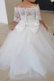 Robe de fille de fleur Dentelle Formelle Rosée épaule Orné de Nœud à Boucle - Page 2