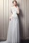 Robe de soirée Tulle Naturel taille Couvert de Dentelle Dos nu - Page 3
