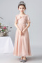Robe de fille de fleur Corsage plissé Longueur Cheville Elégant - Page 1