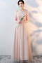 Robe de demoiselle d'honneur Elégant Rosée épaule Lacez vers le haut - Page 6