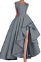 Robe de bal Sans Manches Naturel taille Asymétrique Chic Satin - Page 6