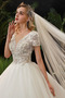 Robe de mariée Salle A-ligne Manche de T-shirt gossamer Fourreau Avec Bijoux - Page 3
