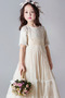 Robe de fille de fleur Longueur Cheville Tulle Fermeture à glissière - Page 4