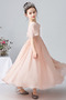 Robe de fille de fleur Corsage plissé Longueur Cheville Elégant - Page 3