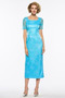 Robe mères Luxueux Glissière Manche Aérienne 3/4 Manche Cérémonie - Page 4