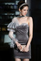 Robe de soirée Courte Manche Longue Velours Fermeture à glissière - Page 3
