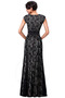 Robe de soirée Dentelle Longueur au sol Manche Courte Fermeture à glissière - Page 2