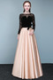 Robe de bal Col Bateau Chaussez Formelle Manche Longue Manche Aérienne - Page 1