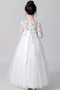 Robe de fille de fleur Couvert de Dentelle Médium A-ligne Glissière - Page 2