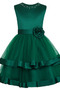 Robe de fille de fleur Fermeture à glissière Naturel taille Col de chemise t - Page 5