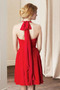 Robe de demoiselle d'honneur Rouge Sans Manches a ligne Manquant - Page 3