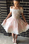 Robe de cocktail Couvert de Dentelle Fête A-ligne Balançoire - Page 1